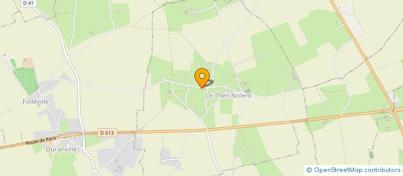 localisation de l'entreprise MADAME JACQUELINE CARPENTIER  LE THEIL-NOLENT