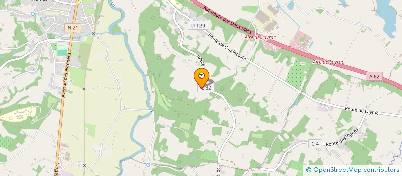 localisation de l'entreprise MADAME JACQUELINE CASSERA  LAYRAC