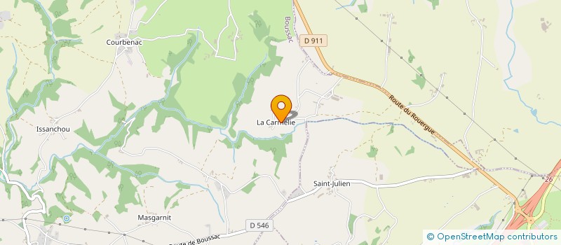 localisation de l'entreprise MADAME JACQUELINE CAYRON  BOUSSAC