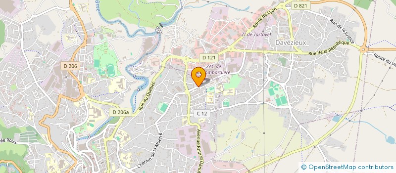 localisation de l'entreprise MADAME JACQUELINE CHABANIS à ANNONAY