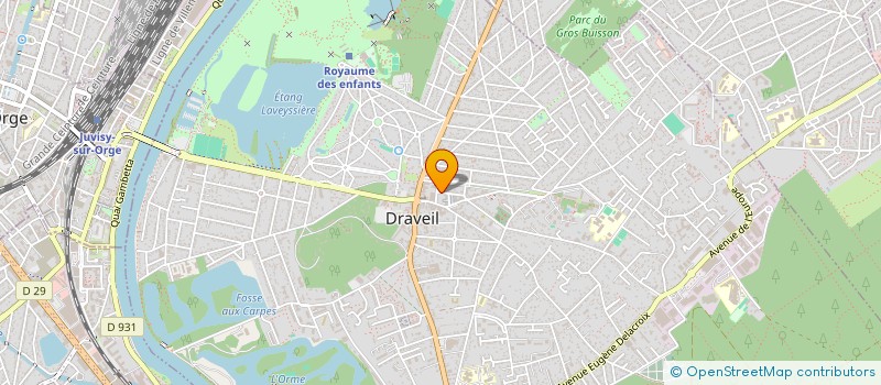 localisation de l'entreprise MADAME JACQUELINE CHABIN à DRAVEIL