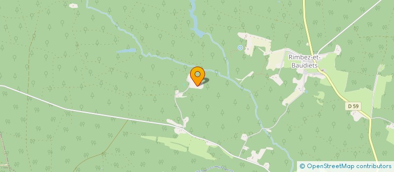 localisation de l'entreprise MADAME JACQUELINE CHAMBARIERE  RIMBEZ-ET-BAUDIETS