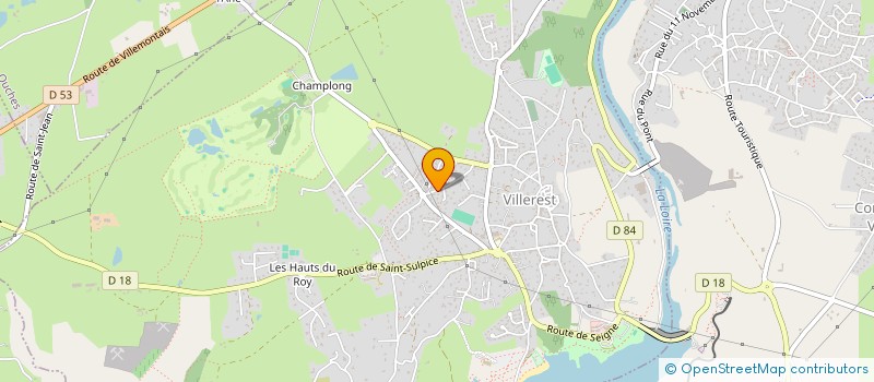 localisation de l'entreprise MADAME JACQUELINE CHAMPALLE  VILLEREST