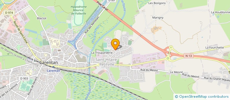 localisation de l'entreprise MADAME JACQUELINE CHAMPS  CARENTAN-LES-MARAIS