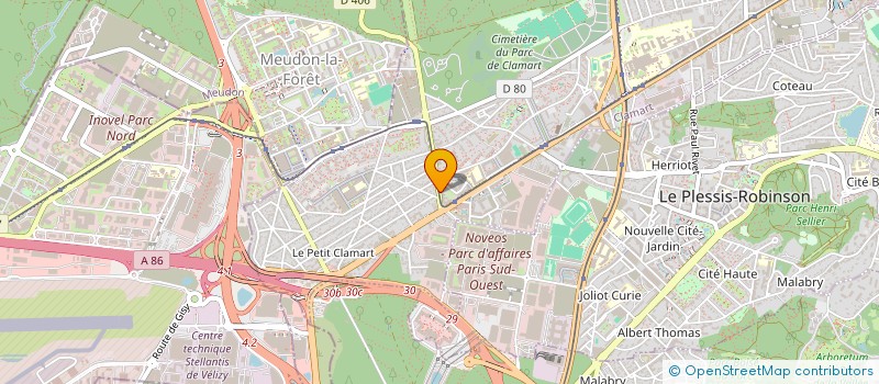 localisation de l'entreprise MADAME JACQUELINE CHARTIER  CLAMART