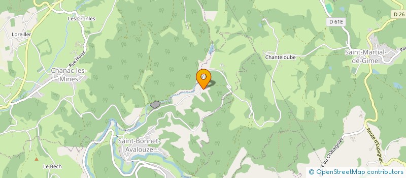 localisation de l'entreprise MADAME JACQUELINE CHASSEUR  LAGUENNE-SUR-AVALOUZE