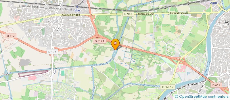 localisation de l'entreprise MADAME JACQUELINE CHATAGNER  VIAS