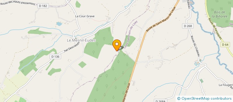 localisation de l'entreprise MADAME JACQUELINE CHATELET  SAINT-GERMAIN-DE-LIVET