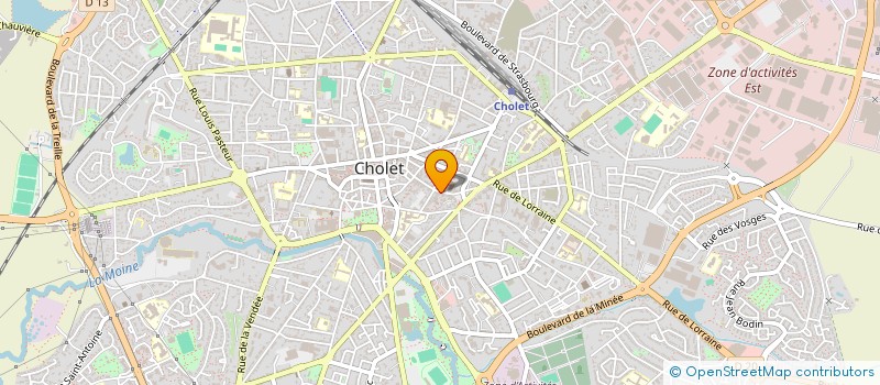 localisation de l'entreprise MADAME JACQUELINE CHAUVEAU à CHOLET