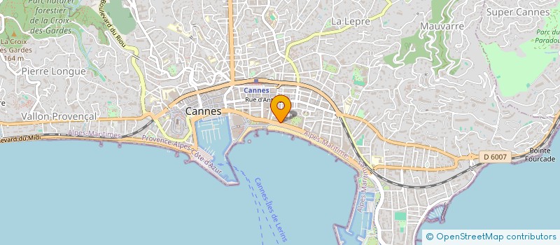 localisation de l'entreprise MADAME JACQUELINE CHAUVEL à CANNES
