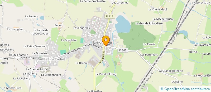 localisation de l'entreprise MADAME JACQUELINE CHAUVIN  LOIRON-RUILLE