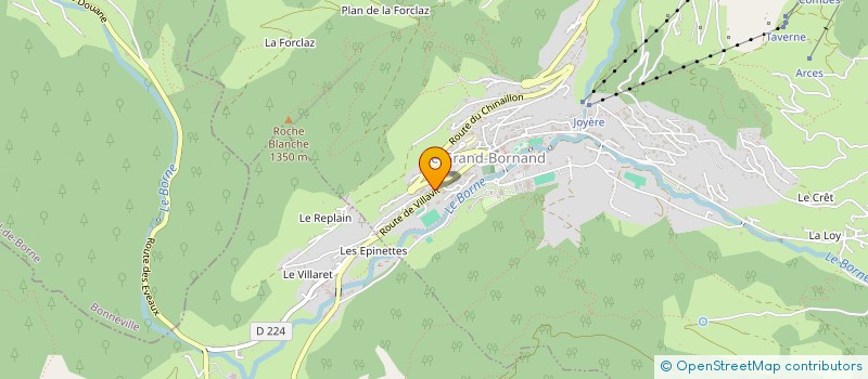 localisation de l'entreprise MADAME JACQUELINE CHAVAGNAC  LE GRAND BORNAND