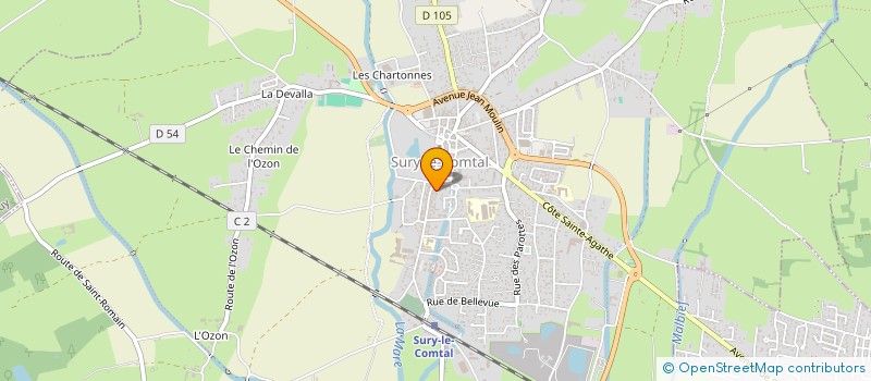 localisation de l'entreprise MADAME JACQUELINE CHAVAGNEUX à SURY-LE-COMTAL