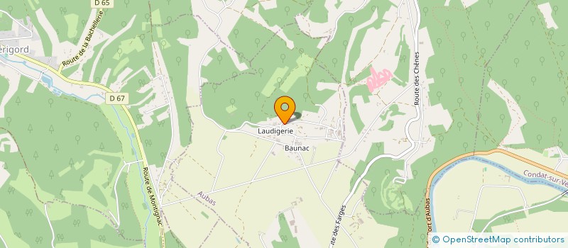 localisation de l'entreprise MADAME JACQUELINE CHAZARIN  AUBAS