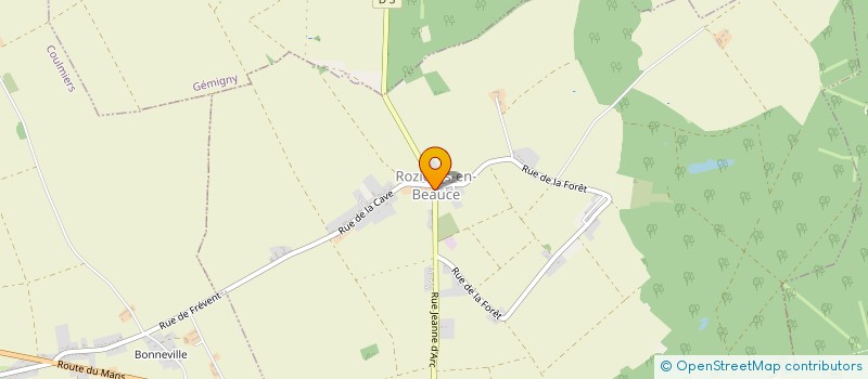 localisation de l'entreprise MADAME JACQUELINE CHEREAU à ROZIERES-EN-BEAUCE