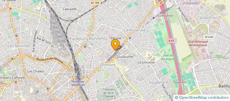 localisation de l'entreprise MADAME JACQUELINE CHEVREL  TOULOUSE