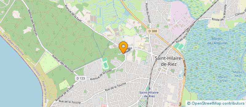 localisation de l'entreprise MADAME JACQUELINE CHEVRIER à SAINT-HILAIRE-DE-RIEZ