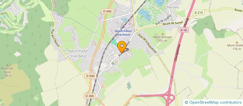 localisation de l'entreprise MADAME JACQUELINE CHIFFE  NEUFCHATEL-HARDELOT