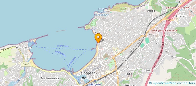 localisation de l'entreprise MADAME JACQUELINE CLAMENS à SAINT-JEAN-DE-LUZ