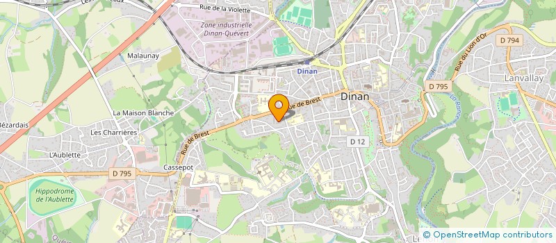 localisation de l'entreprise MADAME JACQUELINE CLAUDINE BRETON à DINAN