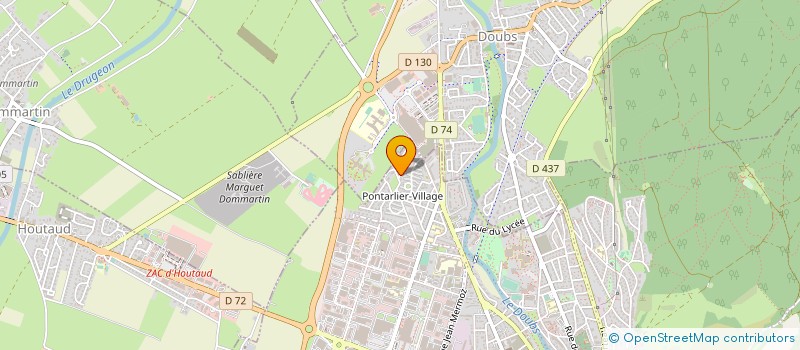 localisation de l'entreprise MADAME JACQUELINE CLERICI  PONTARLIER