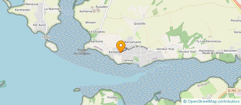 localisation de l'entreprise MADAME JACQUELINE CLOAREC  HANVEC