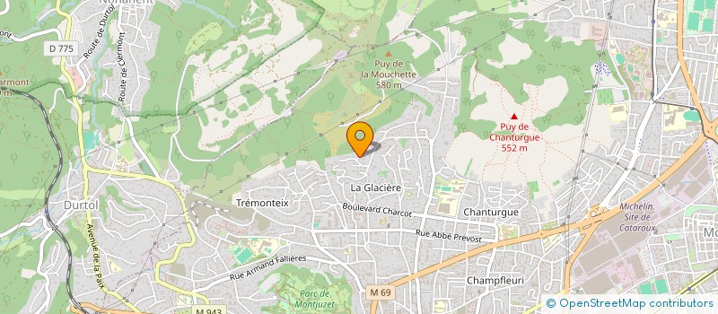 localisation de l'entreprise MADAME JACQUELINE COGNET  CLERMONT-FERRAND