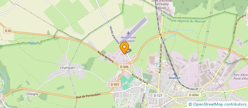 localisation de l'entreprise MADAME JACQUELINE COLLIN à AVALLON