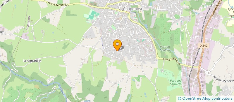 localisation de l'entreprise MADAME JACQUELINE COMTE  CHAPONOST