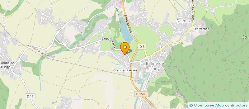 localisation de l'entreprise MADAME JACQUELINE CORBAUX  LA BALME-DE-SILLINGY