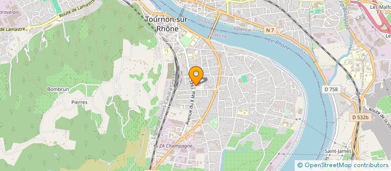 localisation de l'entreprise MADAME JACQUELINE COTTE à TOURNON-SUR-RHONE