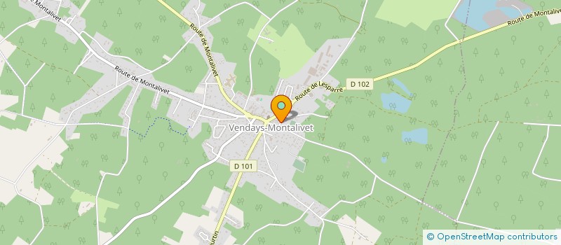 localisation de l'entreprise MADAME JACQUELINE COUDOING  VENDAYS-MONTALIVET