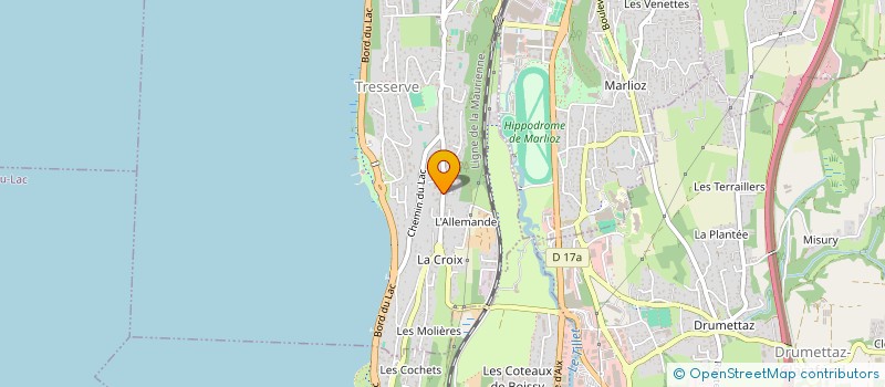 localisation de l'entreprise MADAME JACQUELINE COULON  TRESSERVE