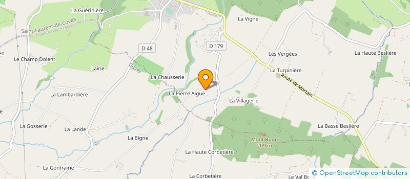 localisation de l'entreprise MADAME JACQUELINE COX  SAINT-MICHEL-DE-MONTJOIE