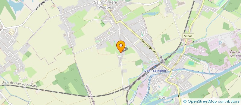 localisation de l'entreprise MADAME JACQUELINE CREPIEUX  SAINGHIN-EN-WEPPES