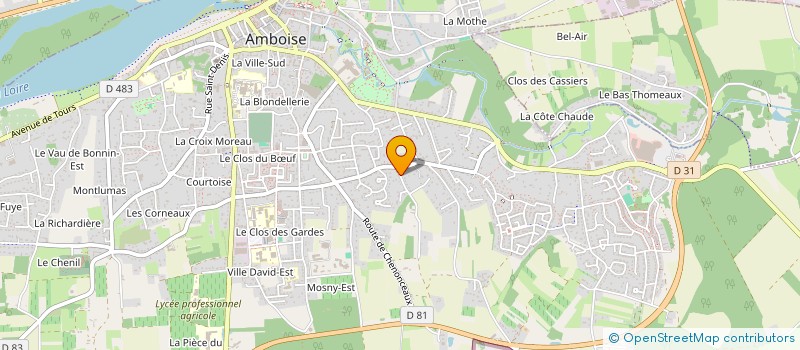 localisation de l'entreprise MADAME JACQUELINE CRETEL  AMBOISE