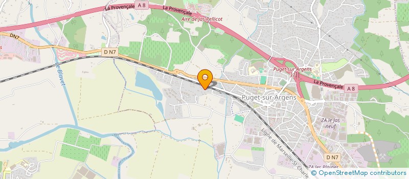 localisation de l'entreprise MADAME JACQUELINE CRISCI  PUGET-SUR-ARGENS