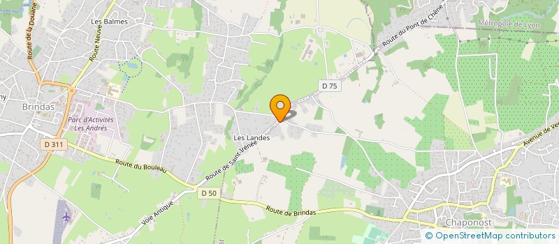 localisation de l'entreprise MADAME JACQUELINE CROIZY  CHAPONOST