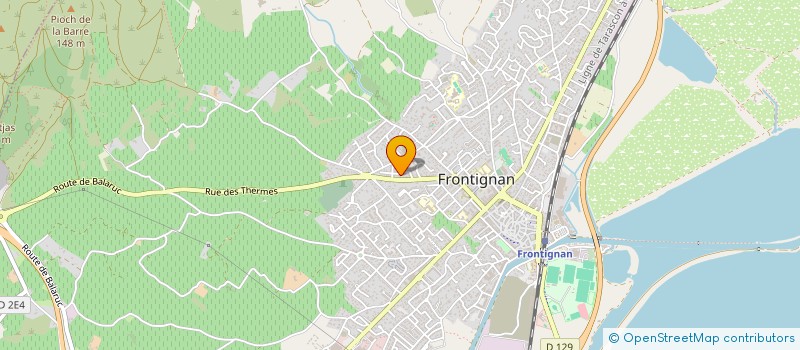 localisation de l'entreprise MADAME JACQUELINE CROS à FRONTIGNAN