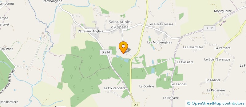 localisation de l'entreprise MADAME JACQUELINE CUSSON à SAINT AUBIN D'APPENAI