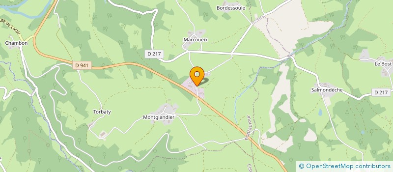 localisation de l'entreprise MADAME JACQUELINE CZAJKOWSKI  PONTAUMUR