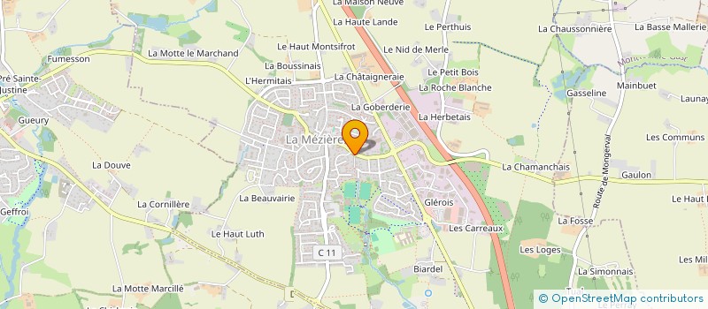 localisation de l'entreprise MADAME JACQUELINE DACQUIN  LA MEZIERE