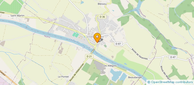 localisation de l'entreprise MADAME JACQUELINE DAURES  SAINT-NAUPHARY