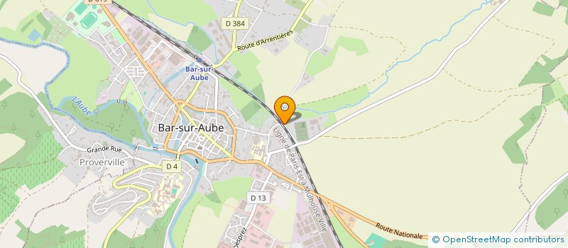 localisation de l'entreprise MADAME JACQUELINE DAUSSONNE à BAR-SUR-AUBE