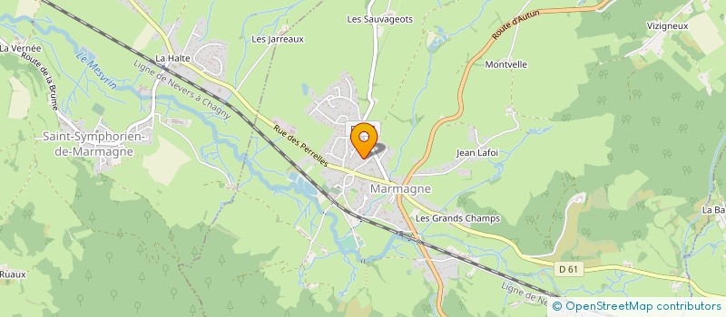 localisation de l'entreprise MADAME JACQUELINE DAVIOT  MARMAGNE