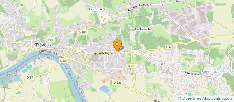 localisation de l'entreprise MADAME JACQUELINE DAY  TREVOUX