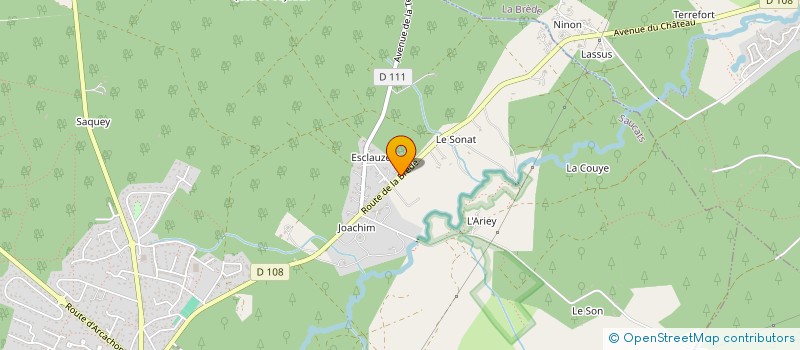 localisation de l'entreprise MADAME JACQUELINE DE CHABANNES à LA BREDE