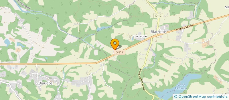 localisation de l'entreprise MADAME JACQUELINE DE LA LANDE D'OLCE  BIARROTTE