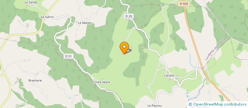 localisation de l'entreprise MADAME JACQUELINE DE ROQUEMAUREL à LACAPELLE-DEL-FRAISSE