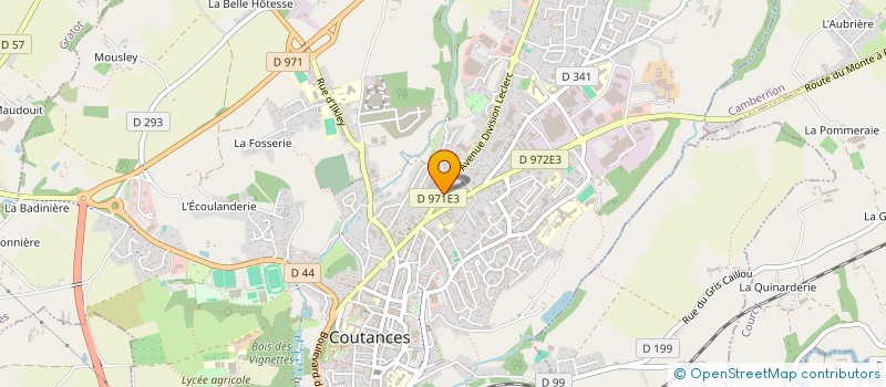 localisation de l'entreprise MADAME JACQUELINE DE SAINT-JORES  COUTANCES